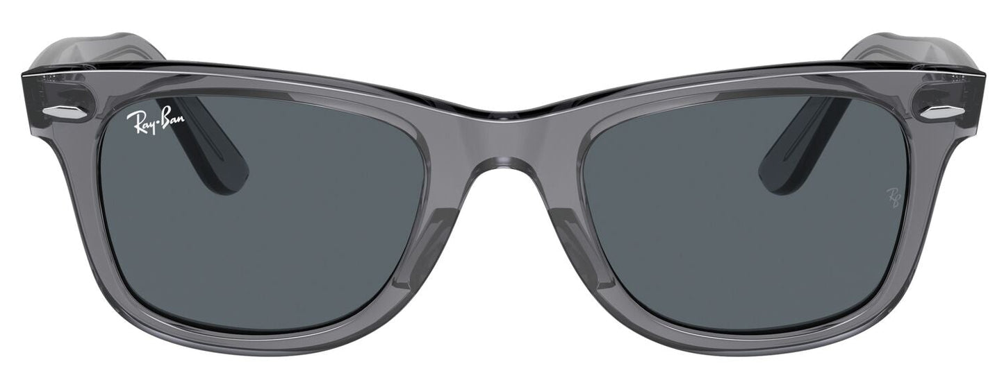 Ray-Ban 2140 Original Wayfarer Transparent Grey Blue RB2140 6773R5 (50)