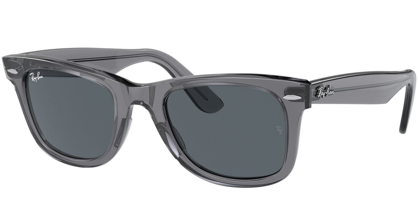 Ray-Ban 2140 Original Wayfarer Transparent Grey Blue RB2140 6773R5 (50)