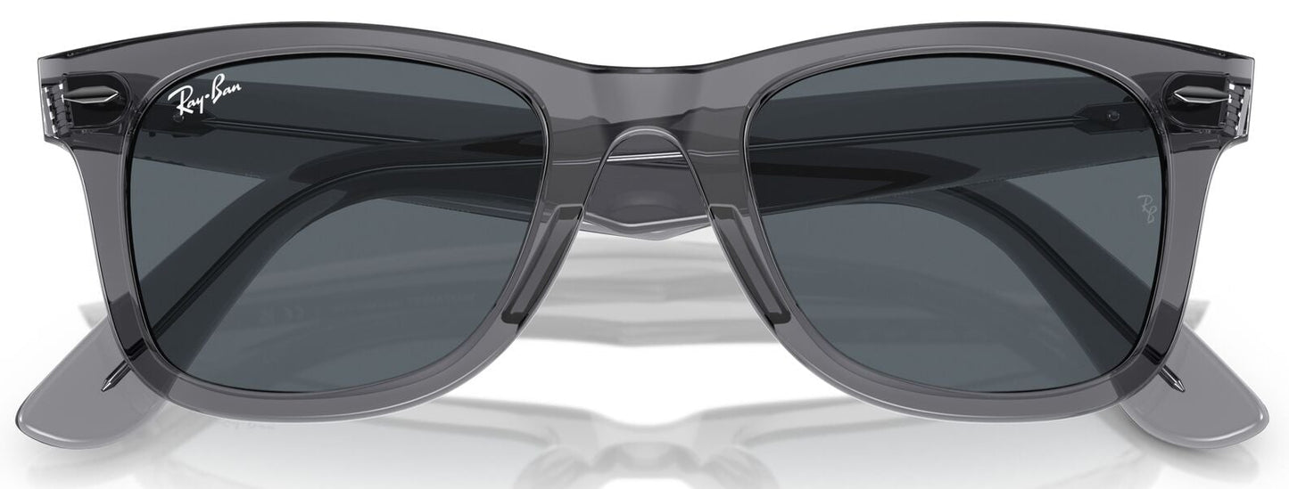 Ray-Ban 2140 Original Wayfarer Transparent Grey Blue RB2140 6773R5 (50)
