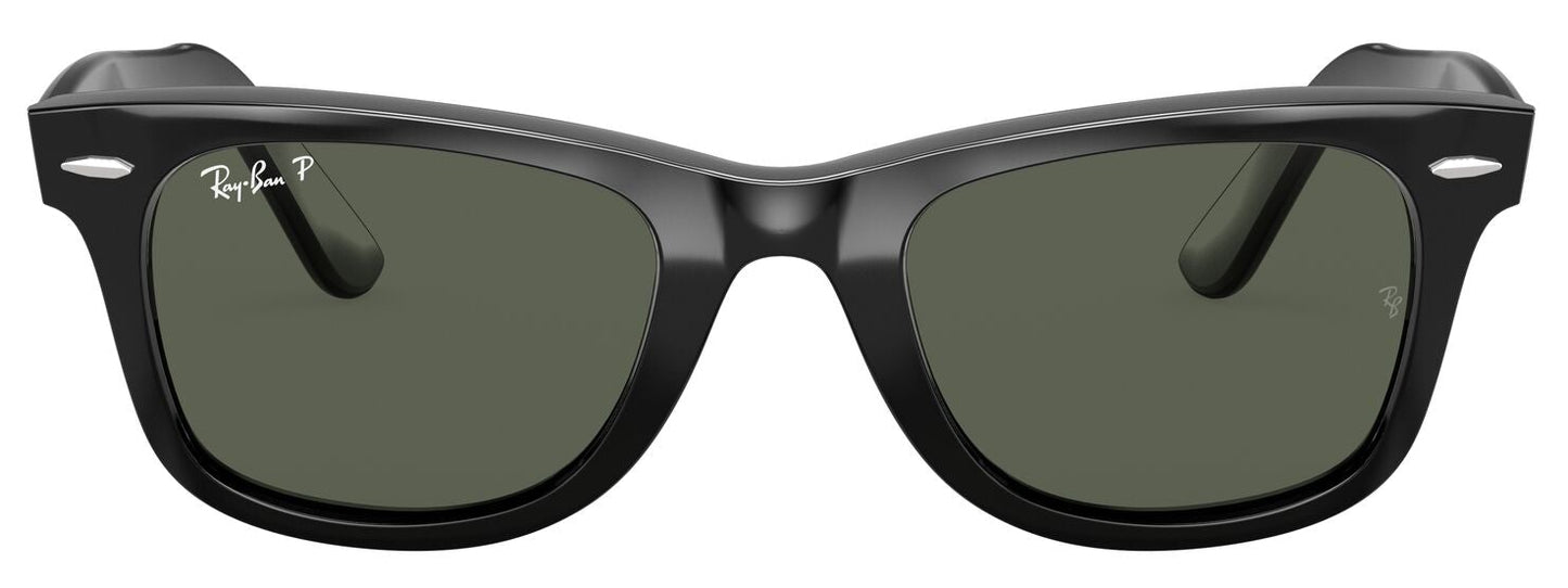 Ray-Ban 2140 Original Wayfarer Polarised Black Green RB2140 901/58 (50)