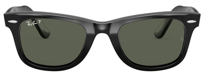 Ray-Ban 2140 Original Wayfarer Polarised Black Green RB2140 901/58 (50)