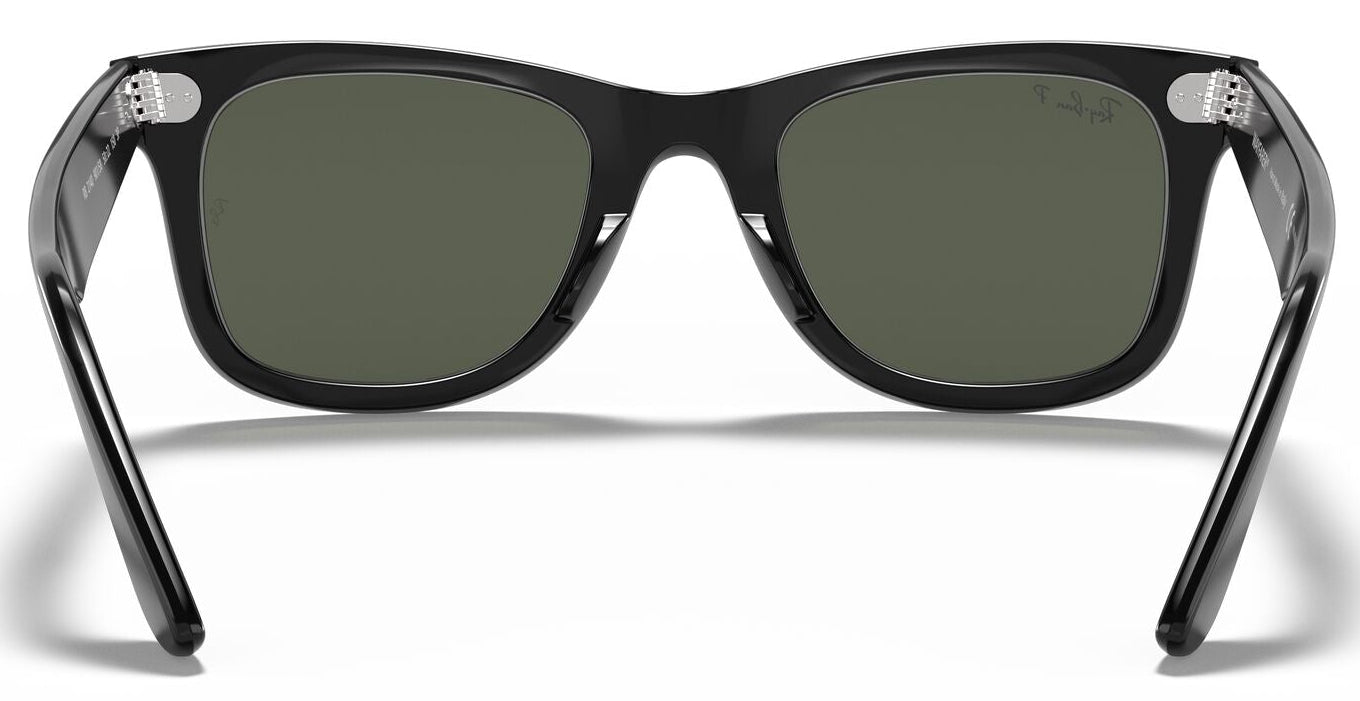 Ray-Ban 2140 Original Wayfarer Polarised Black Green RB2140 901/58 (50)