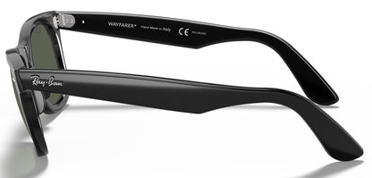 Ray-Ban 2140 Original Wayfarer Polarised Black Green RB2140 901/58 (50)