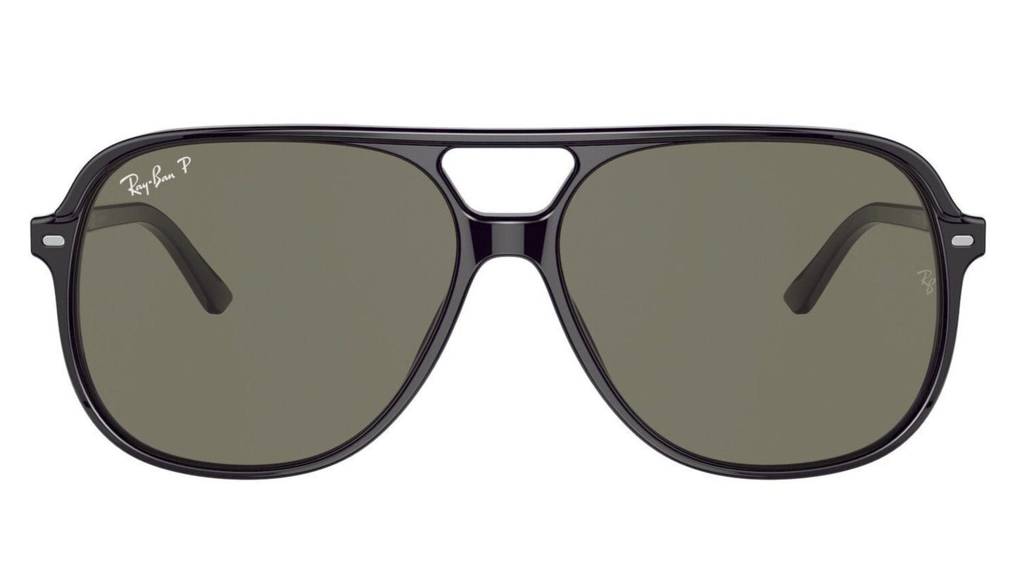 Ray-Ban Bill 2198 Polarised Shiny Black Green (2198 901/58)