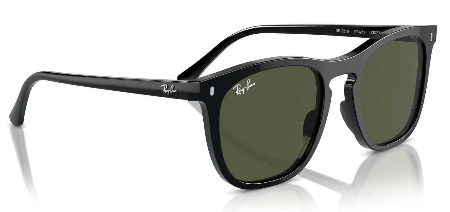 Ray-Ban 2210 Black Green RB2210 901/31 (53)