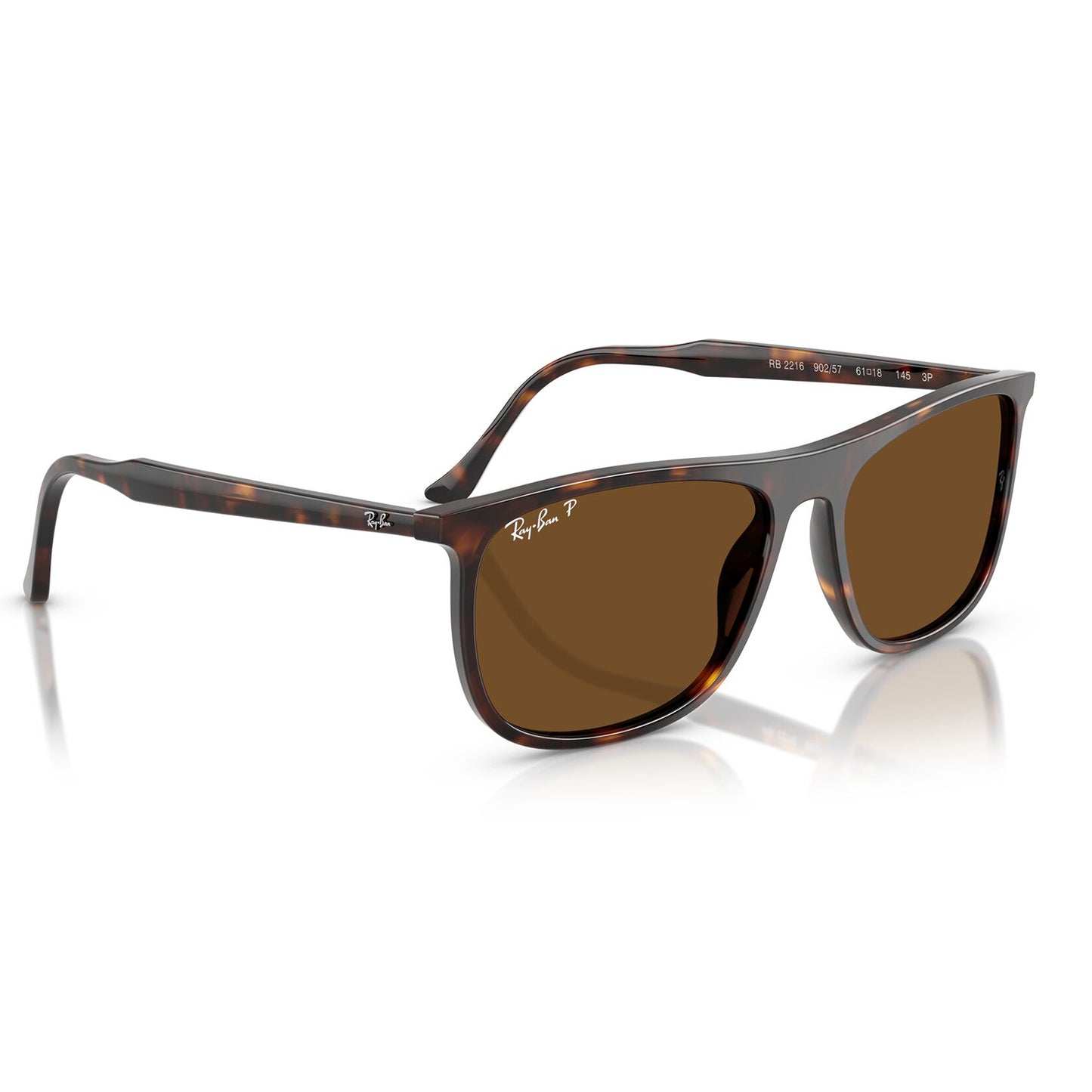 Ray-Ban 2216 Polarised Havana Brown RB2216 902/57 (58)