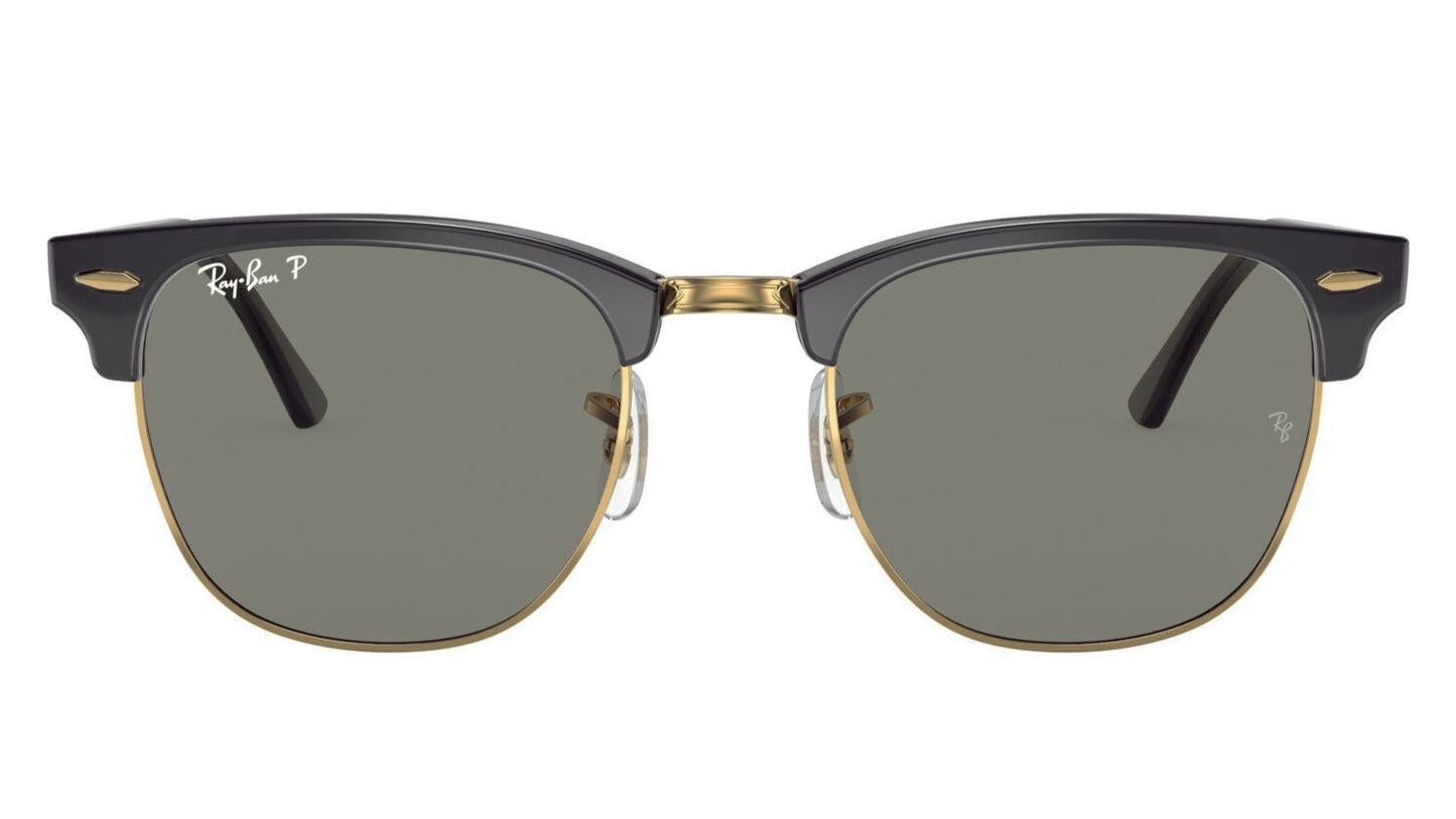 Ray-Ban Clubmaster 3016 Polarised Black Crystal Green (3016 901/58)