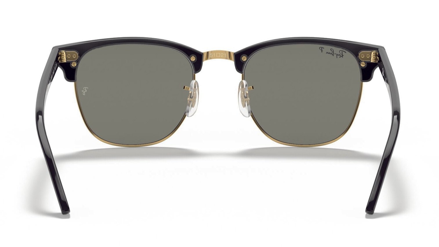 Ray-Ban 3016F Clubmaster Polarised Black Crystal Green RB3016F 901