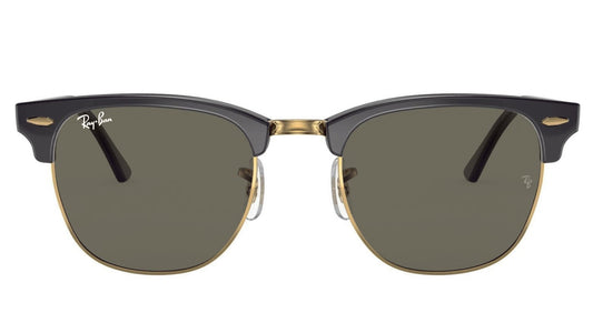 Ray-Ban 3016F Clubmaster Ebony Arista Crystal Green RB3016F W0365 (55)