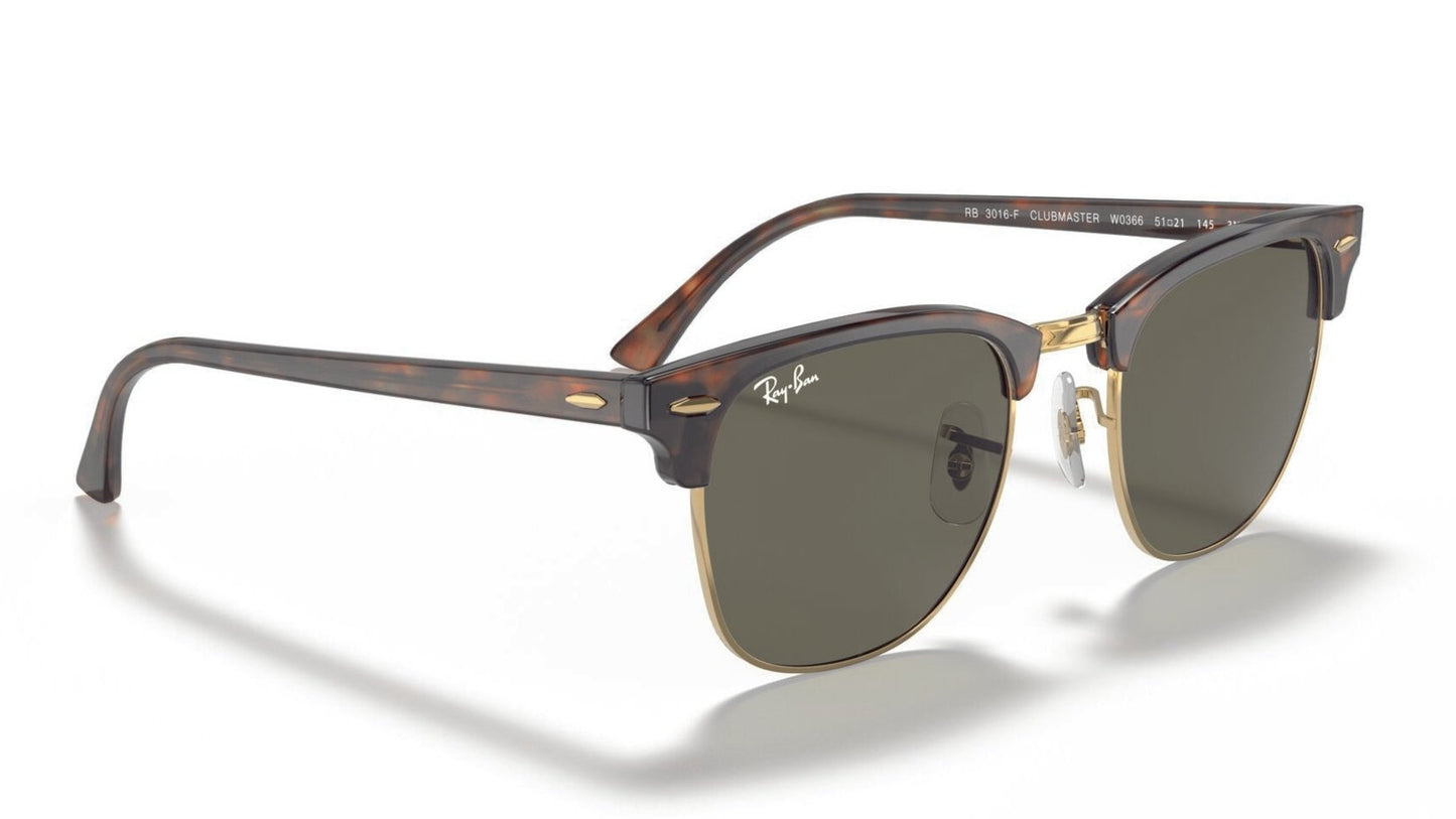 Ray-Ban Clubmaster 3016F Mock Tortoise Arista Crystal Green (3016F W0366)