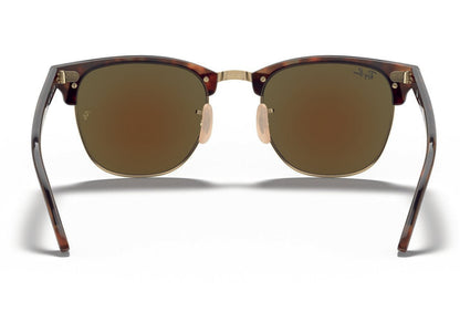 Ray Ban 3016 Clubmaster Sand Havana Gold Grey Mirror Blue RB3016 114/517 (51)
