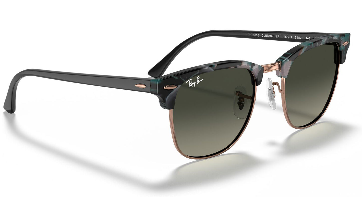 Ray Ban 3016 Clubmaster Grey Green Grey Gradient RB3016 125571 (51)