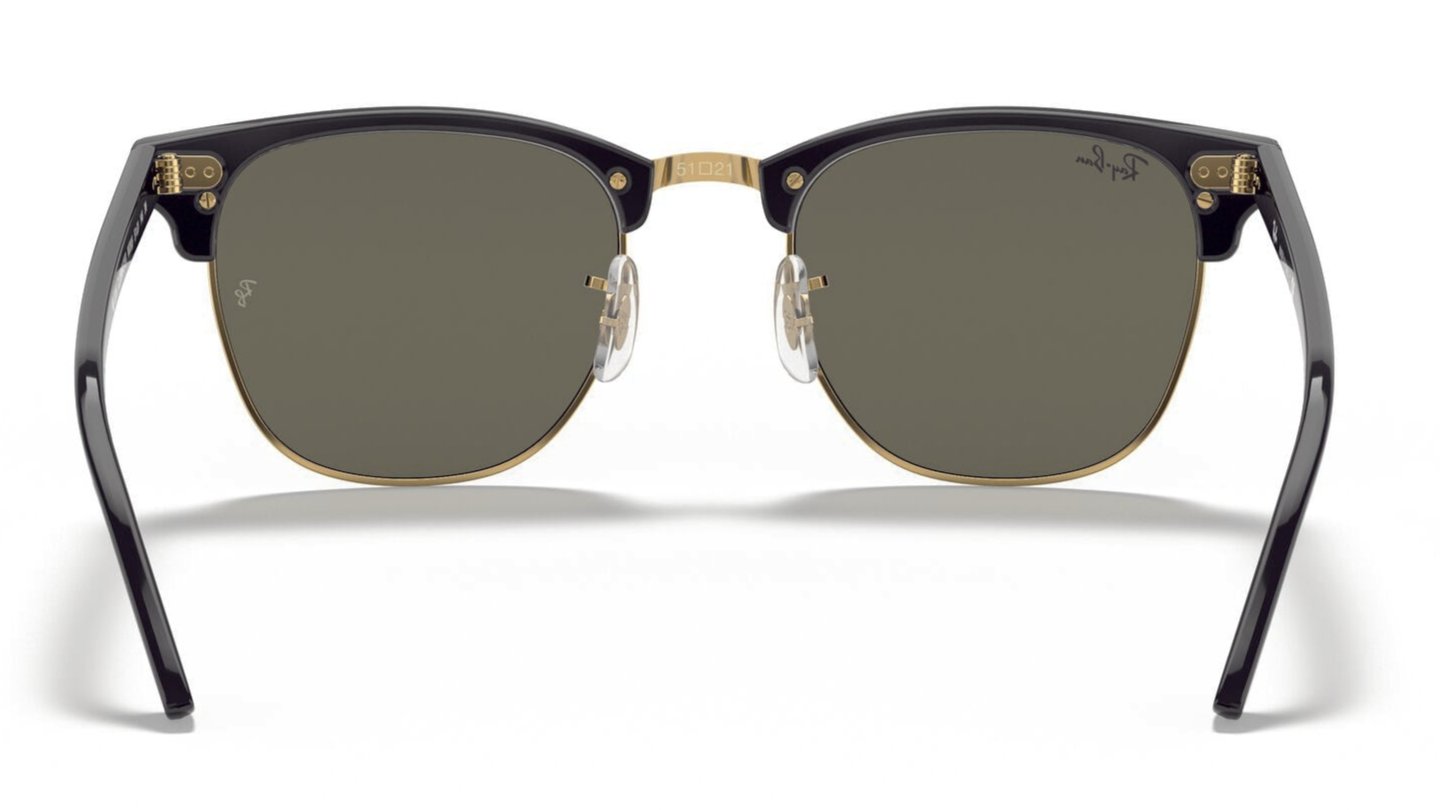 Ray-Ban Clubmaster Sunglasses Ebony Arista Green – Great