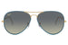 Ray-Ban Aviator 3025 Petroleum on Legend Gold Green Gradient (3025JM 9196BH)