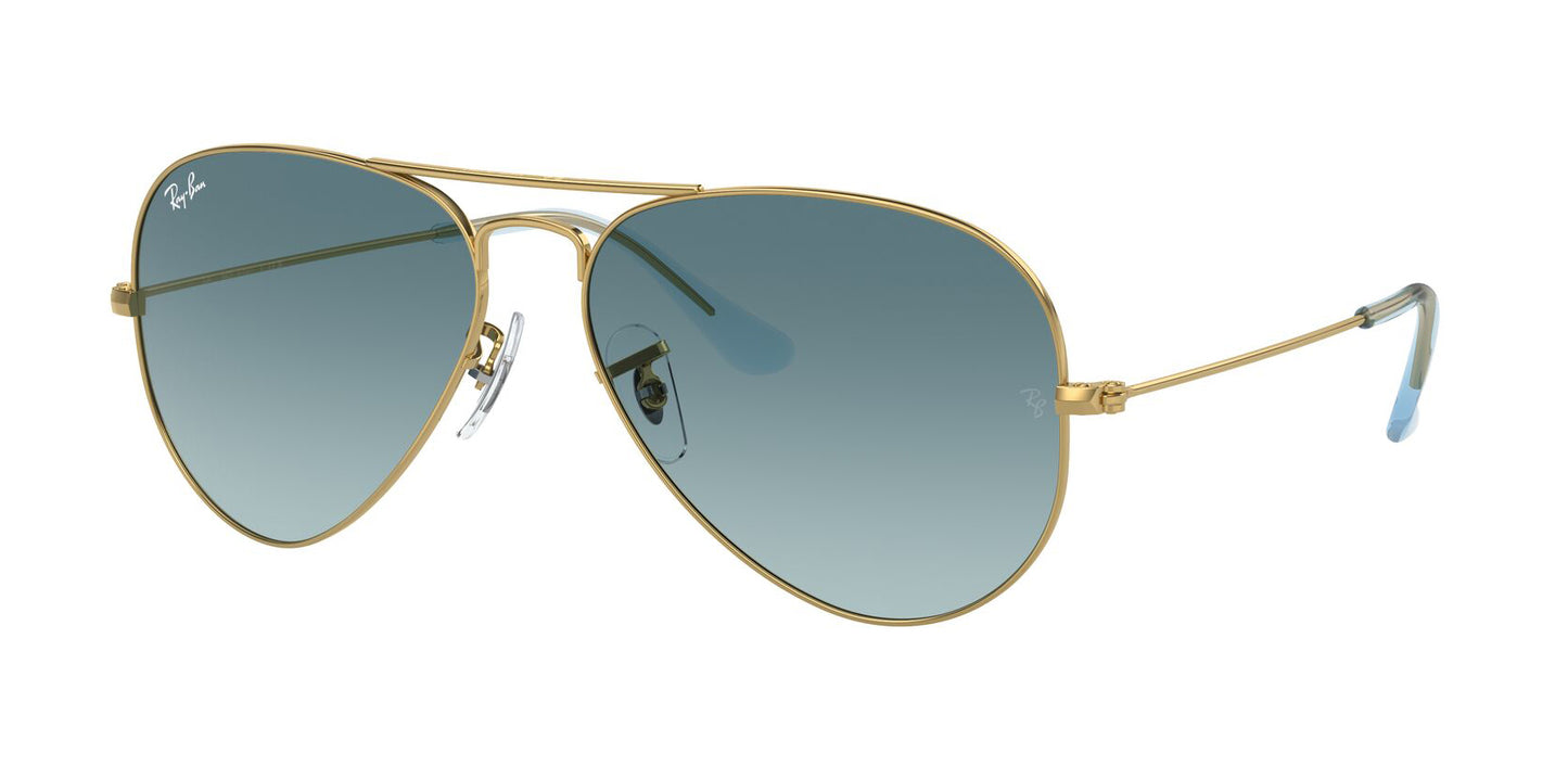 Ray-Ban Aviator 3025 Gold Blue Gradient RB3025 001/3M (62)