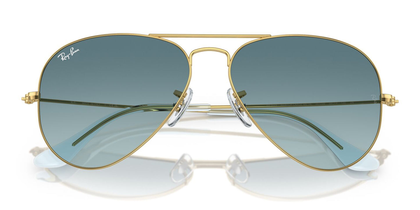 Ray-Ban Aviator 3025 Gold Blue Gradient RB3025 001/3M (62)