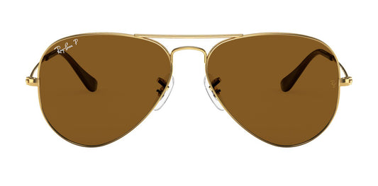 Ray-Ban 3025 Aviator Polarised Arista Gold Brown RB3025 001/57 (58)