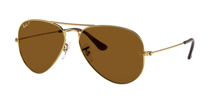 Ray-Ban Aviator 3025 Polarised Arista Gold Brown RB3025 001/57 (58)