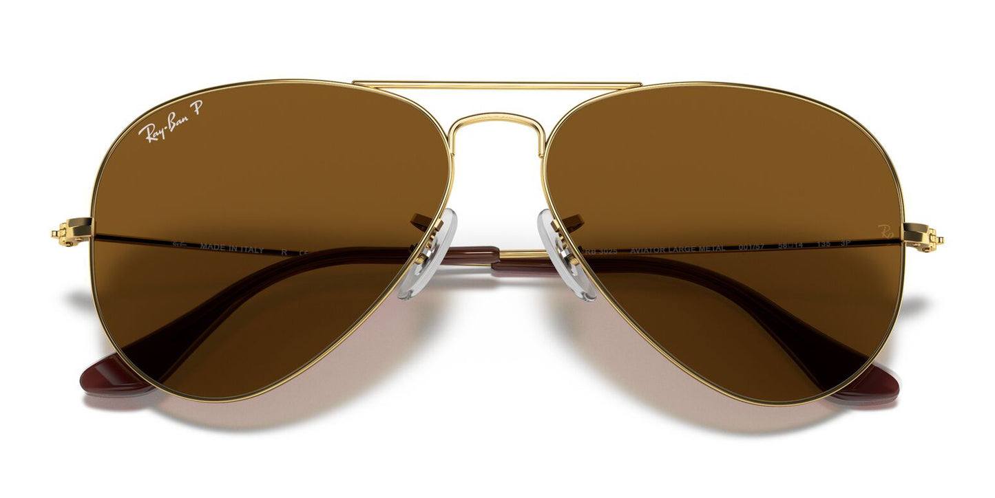 Ray-Ban Aviator 3025 Polarised Arista Gold Brown RB3025 001/57 (58)