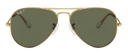 Ray-Ban Aviator 3025 (62) Polarised Arista Gold G15 Green (3025 001/58 62)
