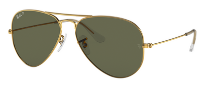 Ray-Ban Aviator 3025 (62) Polarised Arista Gold G15 Green (3025 001/58 62)