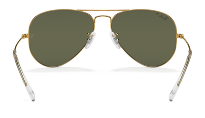 Ray-Ban Aviator 3025 (62) Polarised Arista Gold G15 Green (3025 001/58 62)