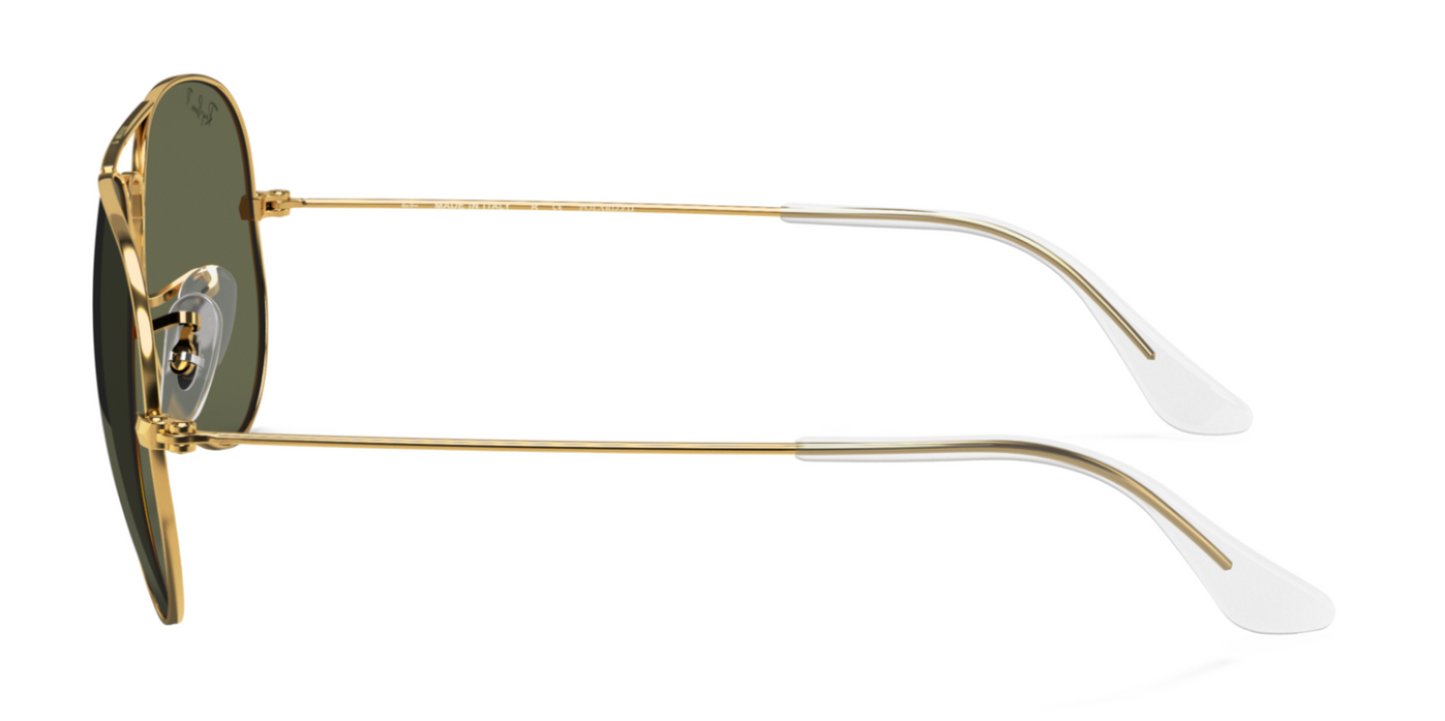 Ray-Ban Aviator 3025 (62) Polarised Arista Gold G15 Green (3025 001/58 62)