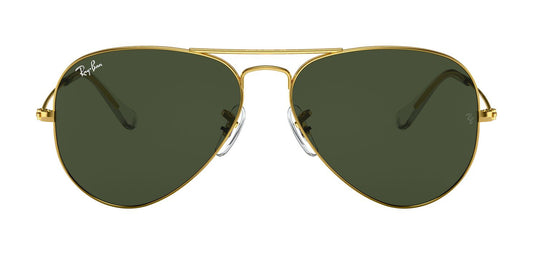 Ray-Ban 3025 Aviator Arista Gold Green G-15 RB3025 001 (62)