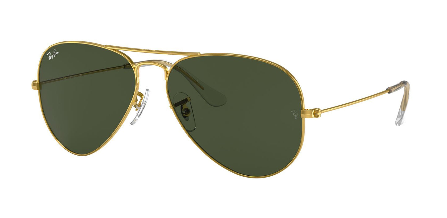 Ray-Ban 3025 Aviator Arista Gold Green G-15 RB3025 001 (62)