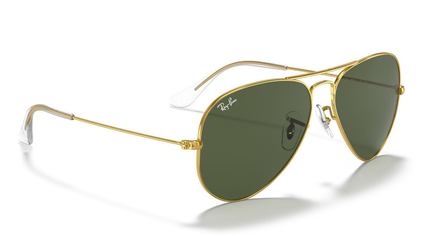 Ray-Ban 3025 Aviator Arista Gold Green G-15 RB3025 001 (62)
