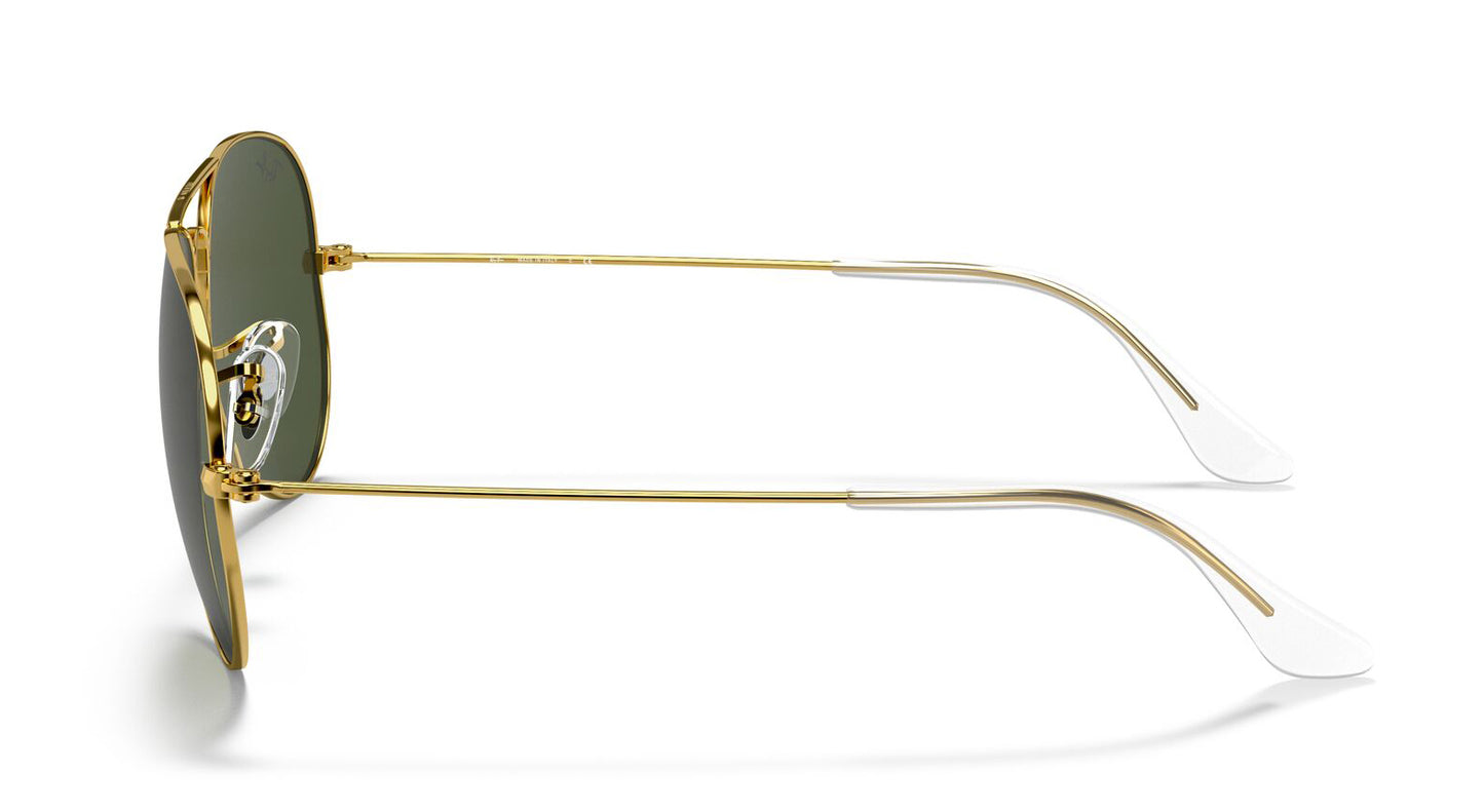 Ray-Ban 3025 Aviator Arista Gold Green G-15 RB3025 001 (62)