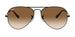 Ray-Ban Aviator 3025 Black Clear Brown Gradient RB3025 002/51 (62)