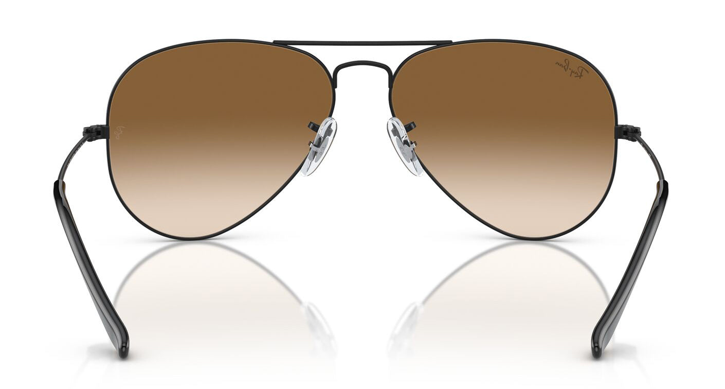 Ray-Ban Aviator 3025 Black Clear Brown Gradient RB3025 002/51 (58)