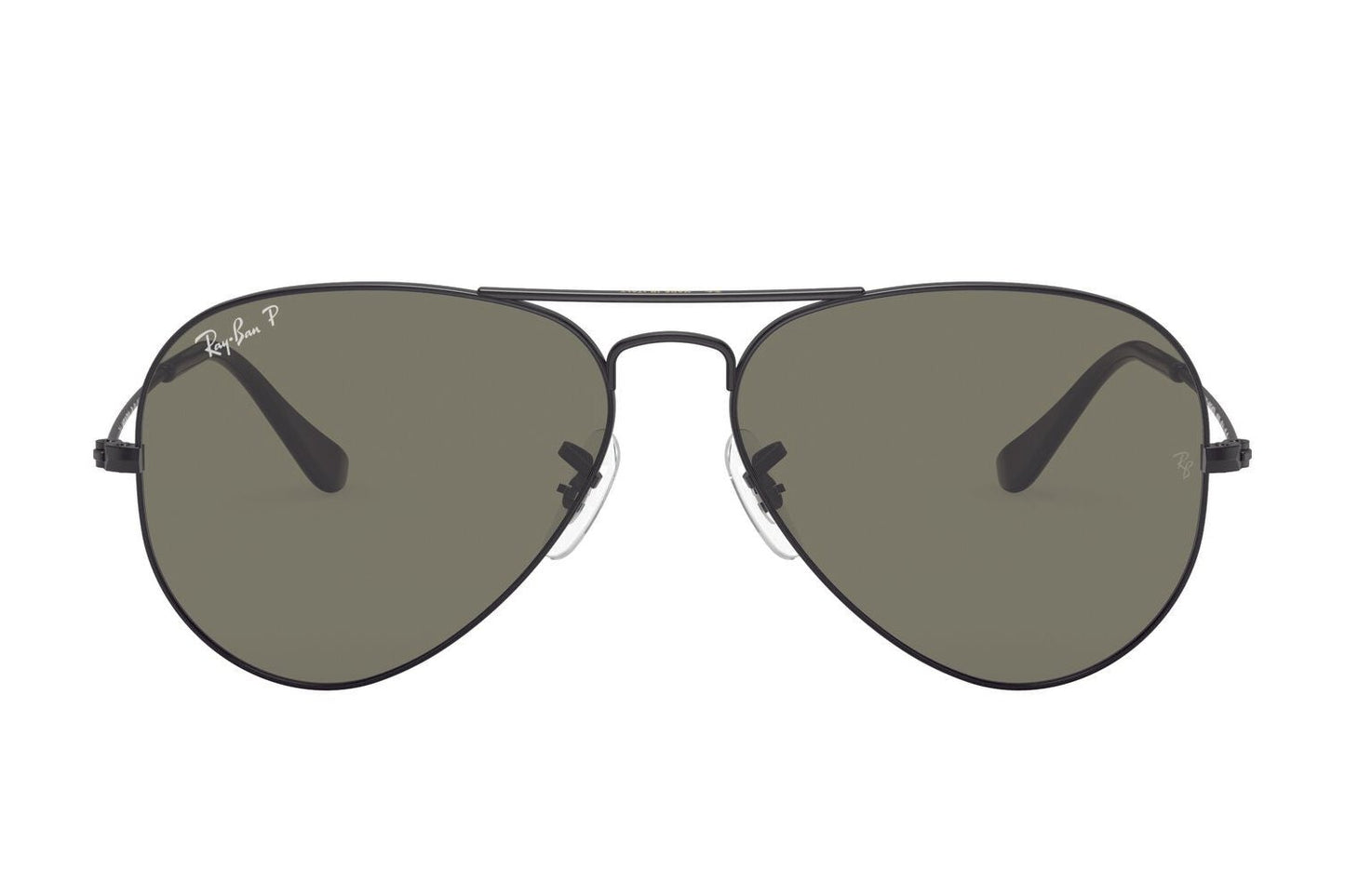 Ray-Ban Aviator 3025 (62) Polarised Black Green (3025 002/58 62)