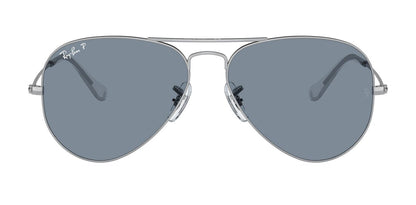 Ray-Ban Aviator 3025 Polarised Silver Blue RB3025 003/02 (58)