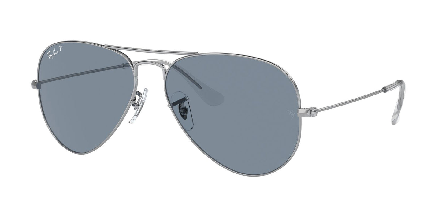 Ray-Ban Aviator 3025 Polarised Silver Blue RB3025 003/02 (58)