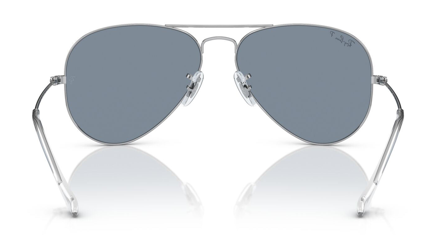 Ray-Ban Aviator 3025 Polarised Silver Blue RB3025 003/02 (58)