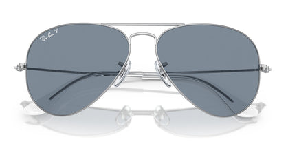 Ray-Ban Aviator 3025 Polarised Silver Blue RB3025 003/02 (58)