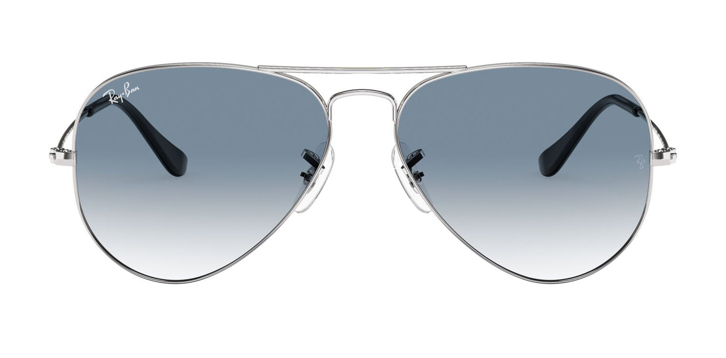 Ray-Ban Aviator 3025 Silver Light Blue Gradient RB3025 003/3F (62)