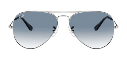 Ray-Ban Aviator 3025 Silver Light Blue Gradient RB3025 003/3F (62)