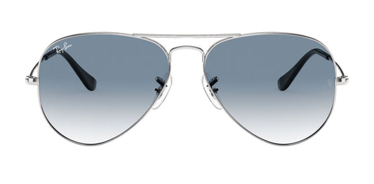 Ray-Ban 3025 Aviator Silver Light Blue Gradient RB3025 003/3F (62)