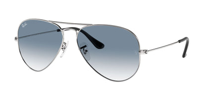 Ray-Ban Aviator 3025 Silver Light Blue Gradient RB3025 003/3F (62)