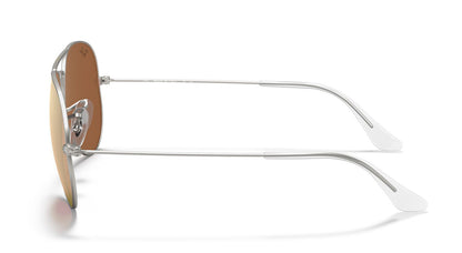 Ray-Ban Aviator 3025 Matte Silver Copper Mirror RB3025 019/Z2 (58)