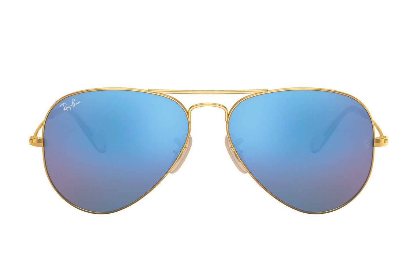 Ray-Ban Aviator 3025 Matte Gold Blue Mirror (3025 112/17)