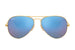 Ray-Ban Aviator 3025 Matte Gold Blue Mirror (3025 112/17)