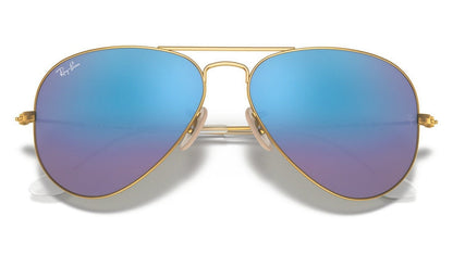 Ray-Ban Aviator 3025 Matte Gold Blue Mirror (3025 112/17)