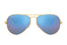 Ray-Ban Aviator 3025 Polarised Matte Gold Blue Mirror (3025 112/4L)