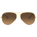 Ray-Ban Aviator Polarised Matte Arista Gradient Brown RB3025 112/M2 (58)