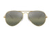 Ray-Ban Aviator 3025 Polarised Legend Gold Gradient Dark Green Mirror (3025 9196G4)