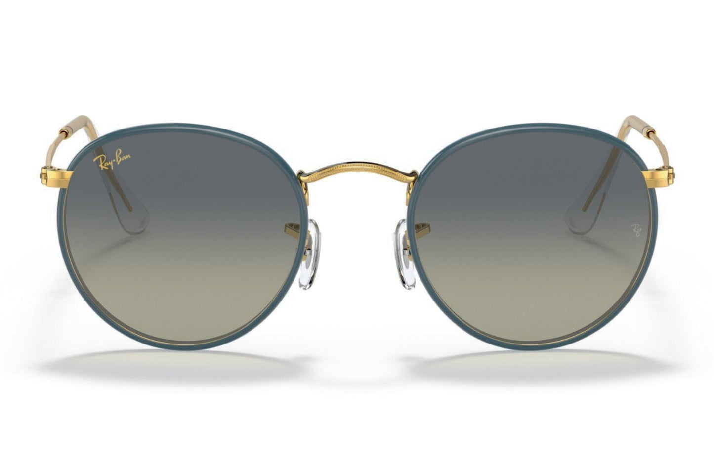 Ray-Ban Round 3447 Petroleum on Legend Gold Green Gradient (3447JM 9196BH)